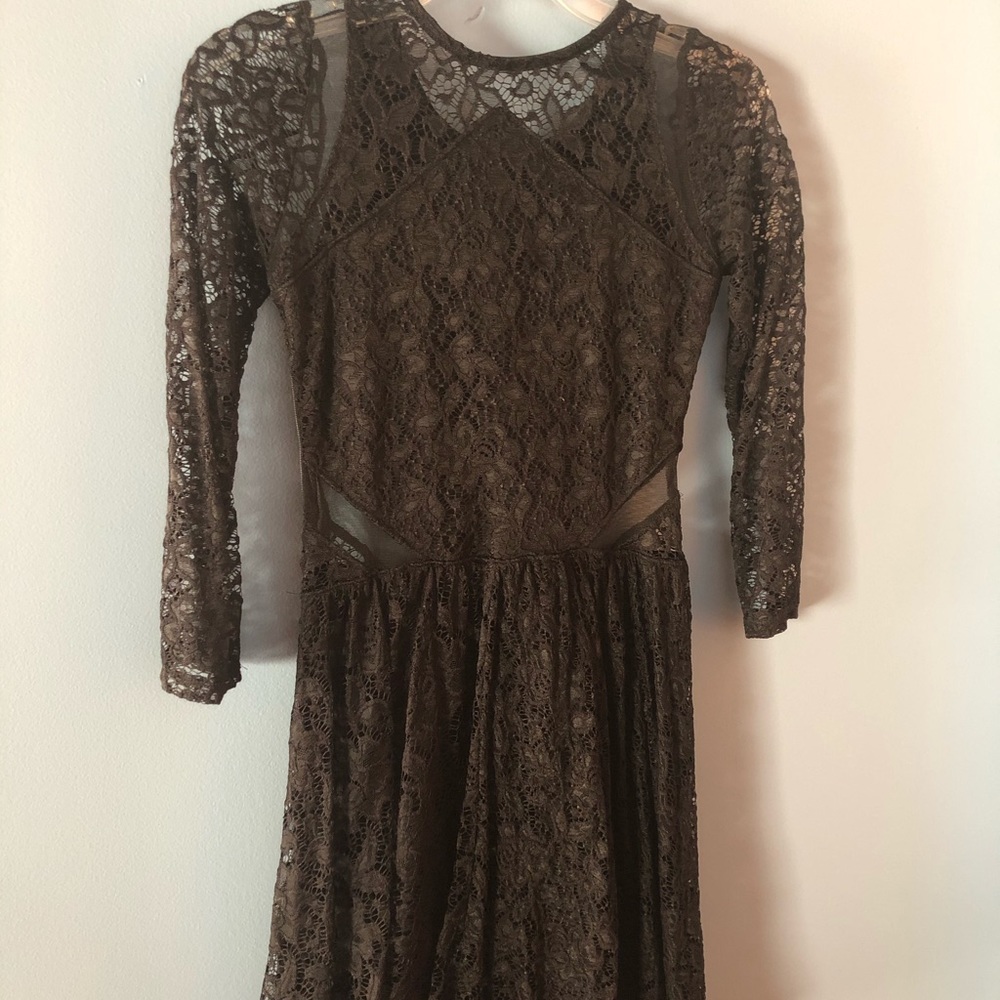 Black lace dress